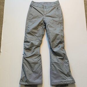 Columbia women’s extra small Omni-heat Light Gray Snow Pants